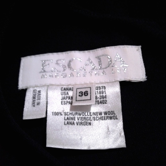 Escada Margaretha Ley Dark Navy Dress Size 36 - Picture 6 of 8